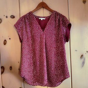 Fun 2 Fun Short Sleeve Lightweight Blouse